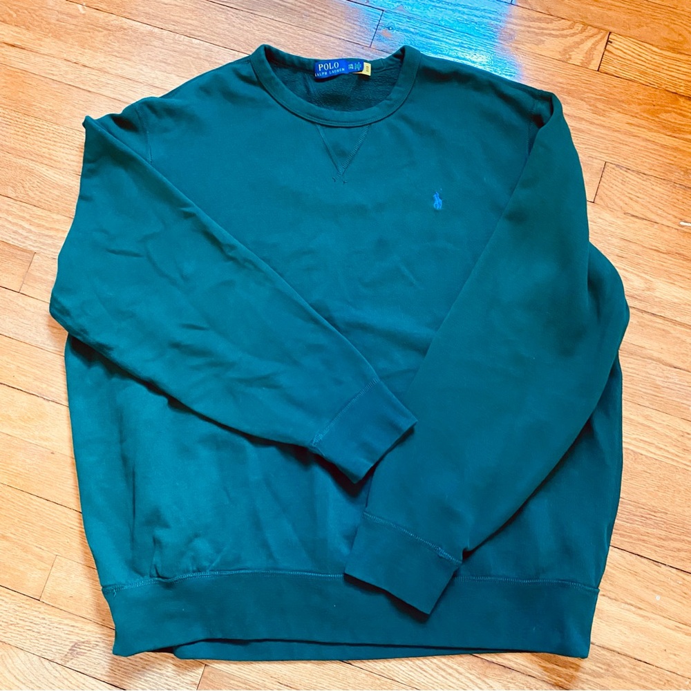 Polo Ralph Lauren The RL Fleece Sweatshirt in Dark Green - XXL